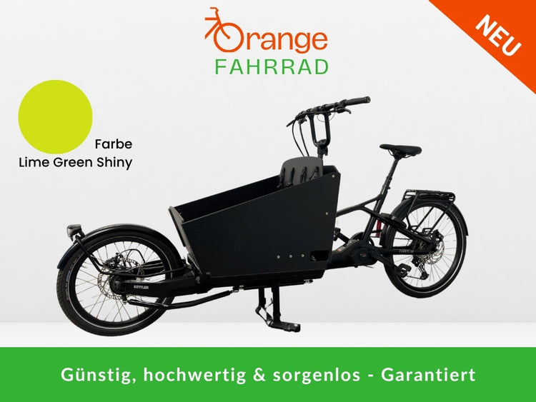 Kettler Cargoline HT 600 NEU + Flexbox Kinder - Lime Green Shiny