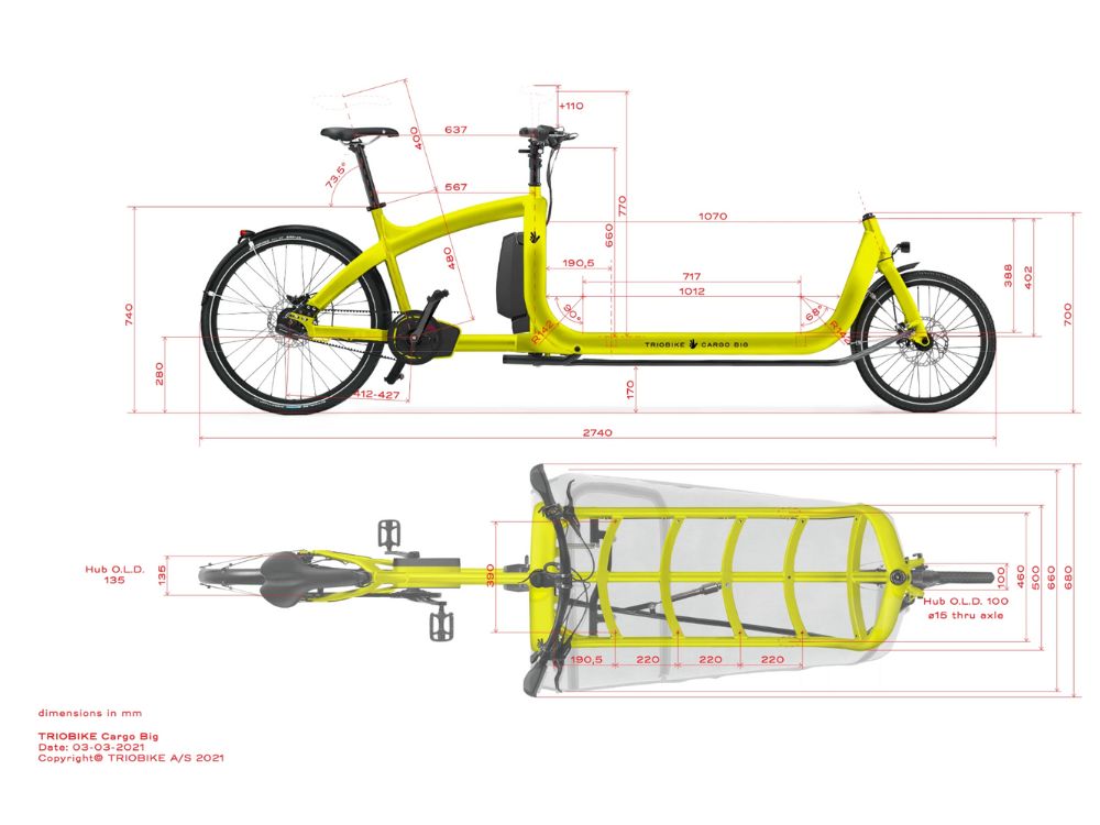Triobike Cargo Big - Black matt