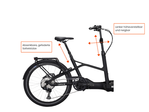 Kettler Cargoline HT 600 NEU + Flexbox Kinder - Black matt