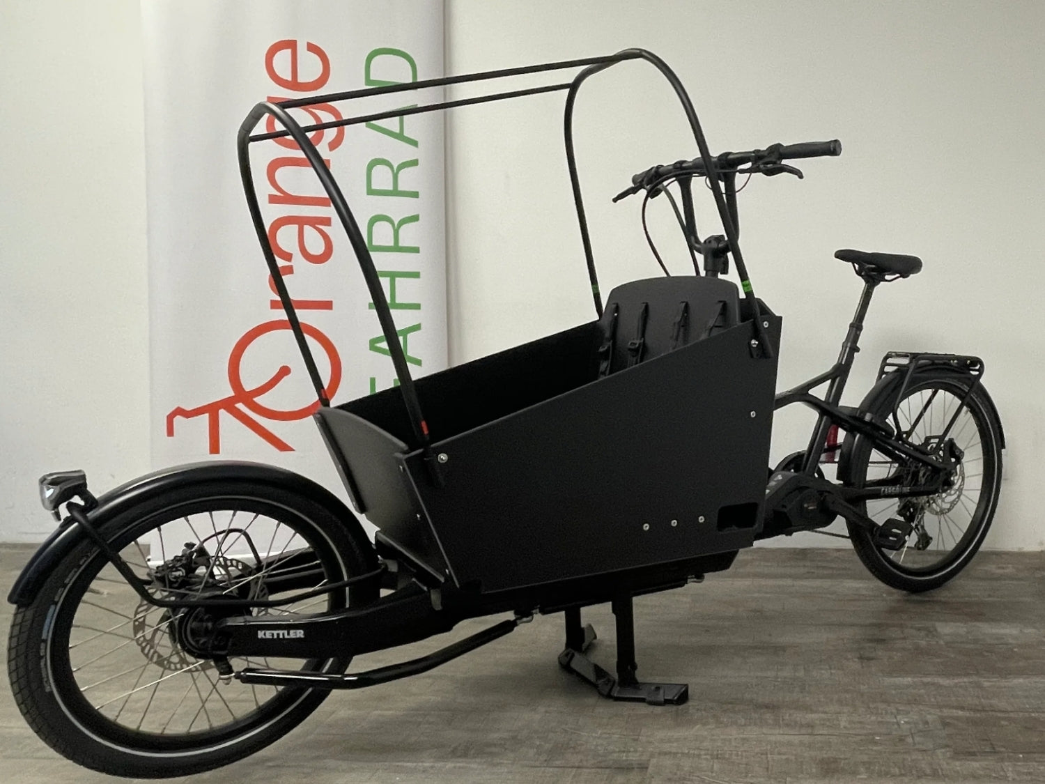 Kettler Cargoline HT 600 + Flexbox Kinder - Black matt